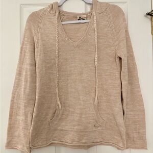 Roxy Cream Knit Hoodie